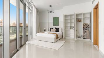 Familieleilighet | Sengetøy i egyptisk bomull, sengetøy av topp kvalitet og safe på rommet