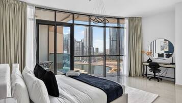 Apartamento Signature | Sábanas de algodón egipcio, ropa de cama de alta calidad, caja fuerte