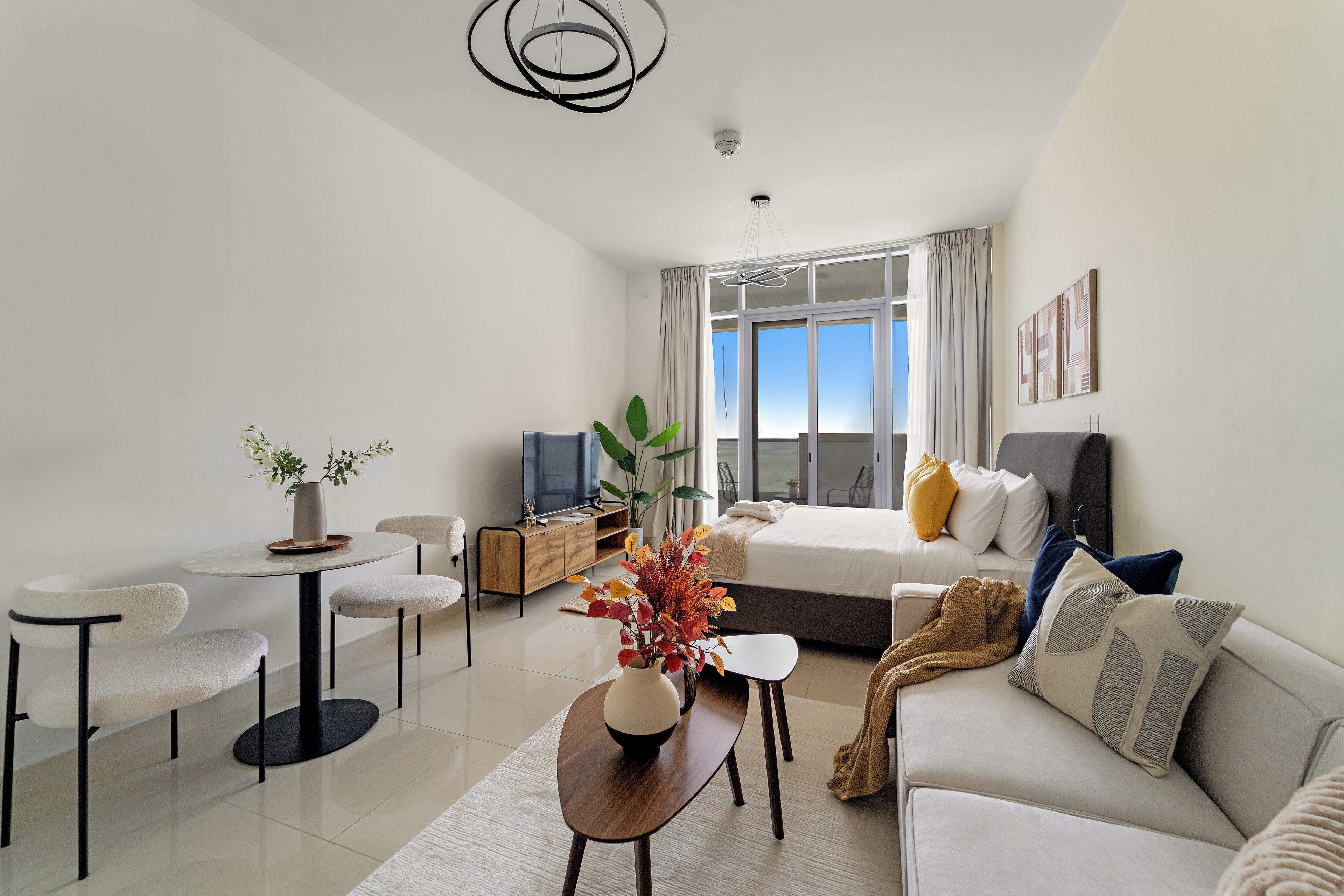 Gallery Studio | Ruang tamu | 50 inci sebuah televisyen pintar dengan digital 