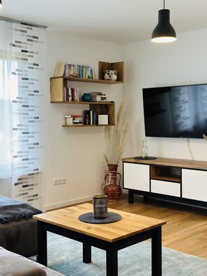 Smart-tv och böcker