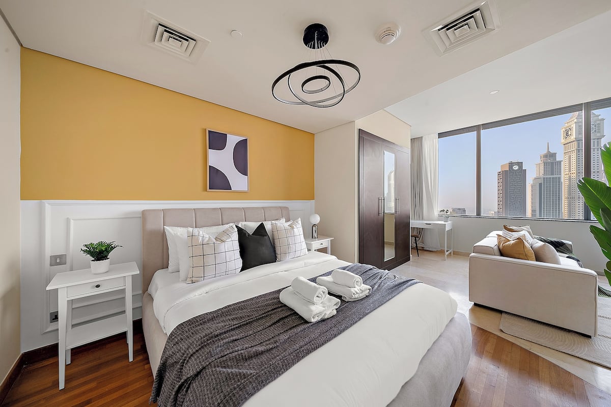 Club studio | 1 slaapkamer, lakens van Egyptisch katoen, luxe beddengoed