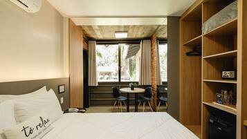 In-room safe, blackout curtains, iron/ironing board, bed sheets