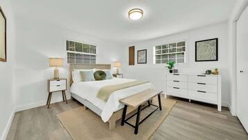 5 bedrooms, iron/ironing board, travel crib, free WiFi