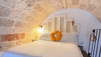 Luxury-Studiosuite | Italienische BettbezĂŒge von Frette, hochwertige Bettwaren