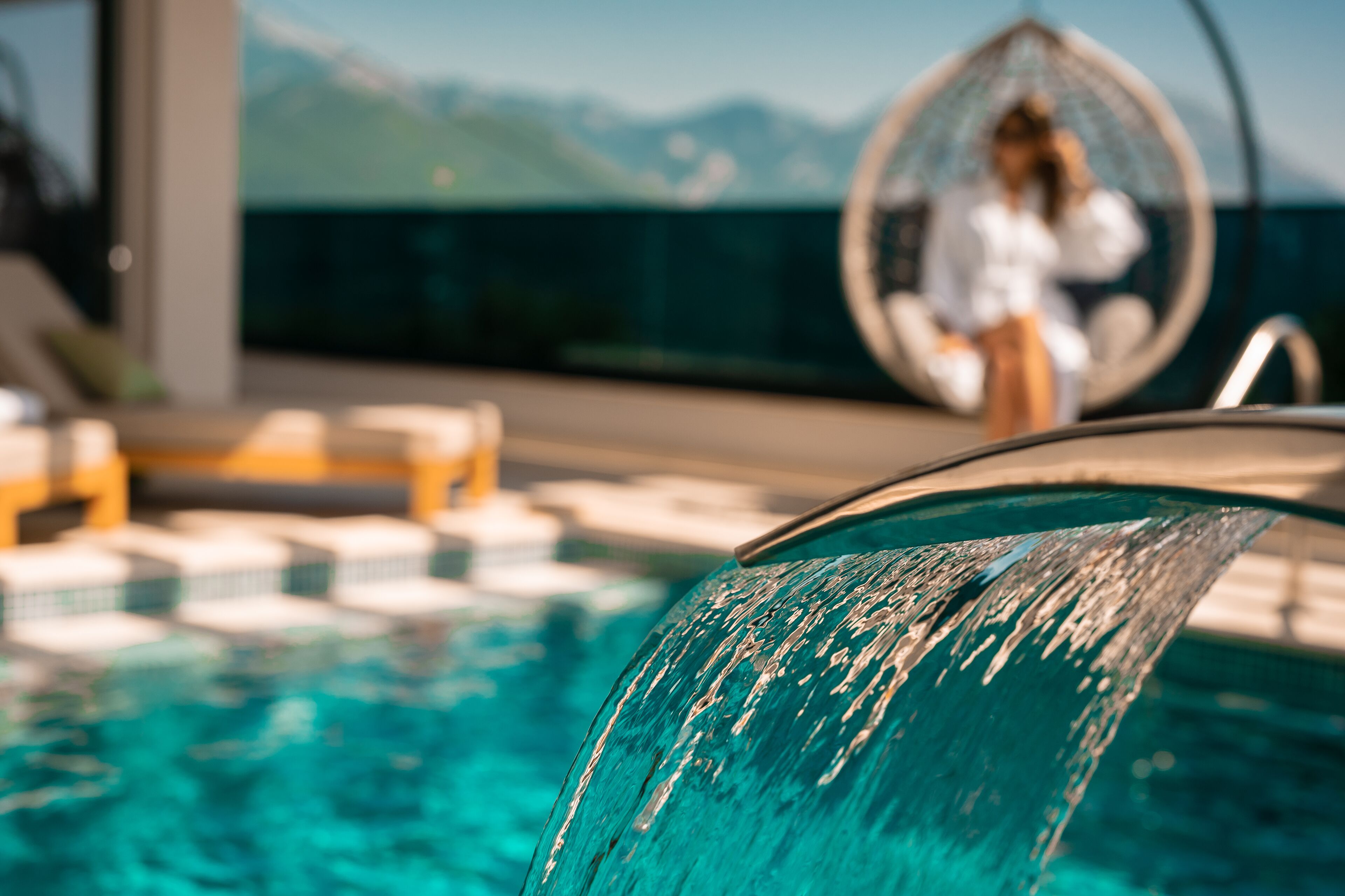 Indoor pool, outdoor pool
