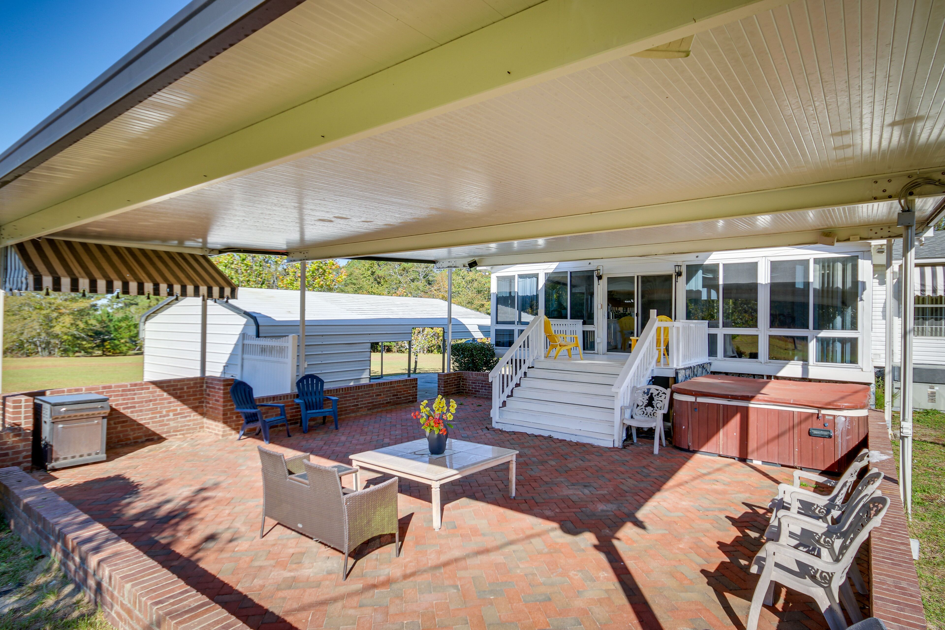Spacious South Carolina Abode w/ Hot Tub & Grill!