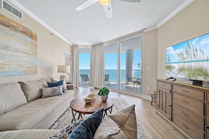 Smart TV - Palacio 804 | Oceanfront Resort | Beachside & Indoor Pool, Hot Tub | My Beach Getaways (Pensacola)