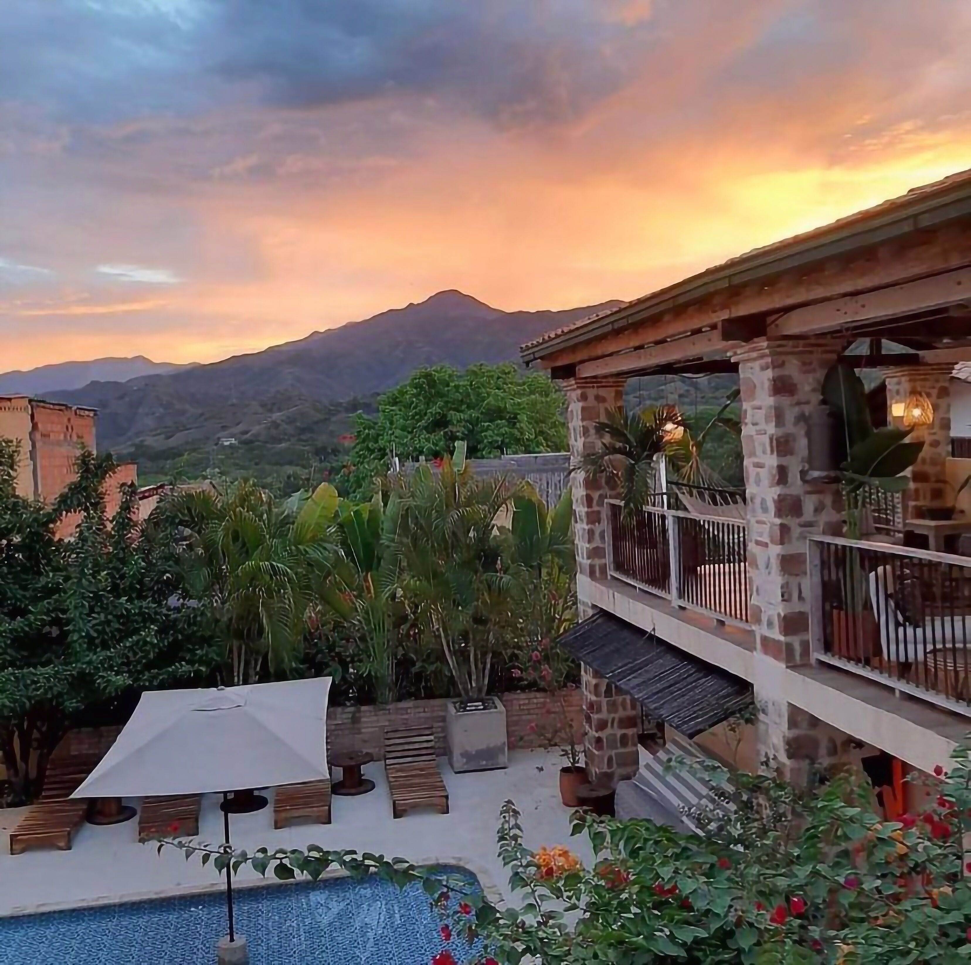 Alberca al aire libre 