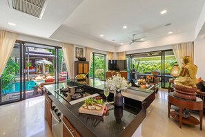 Deluxe Villa | Living area - Balinese 2 Bed Private Pool Villa-KBR11 (Koh Samui)