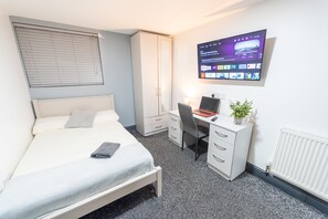 1 غرفة نوم وواي فاي وملاءات أسرّة