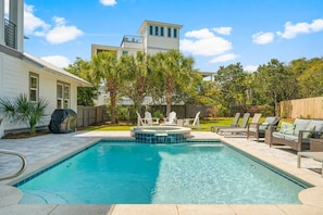 A heated pool