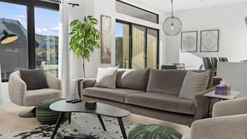 TV, fireplace, offices