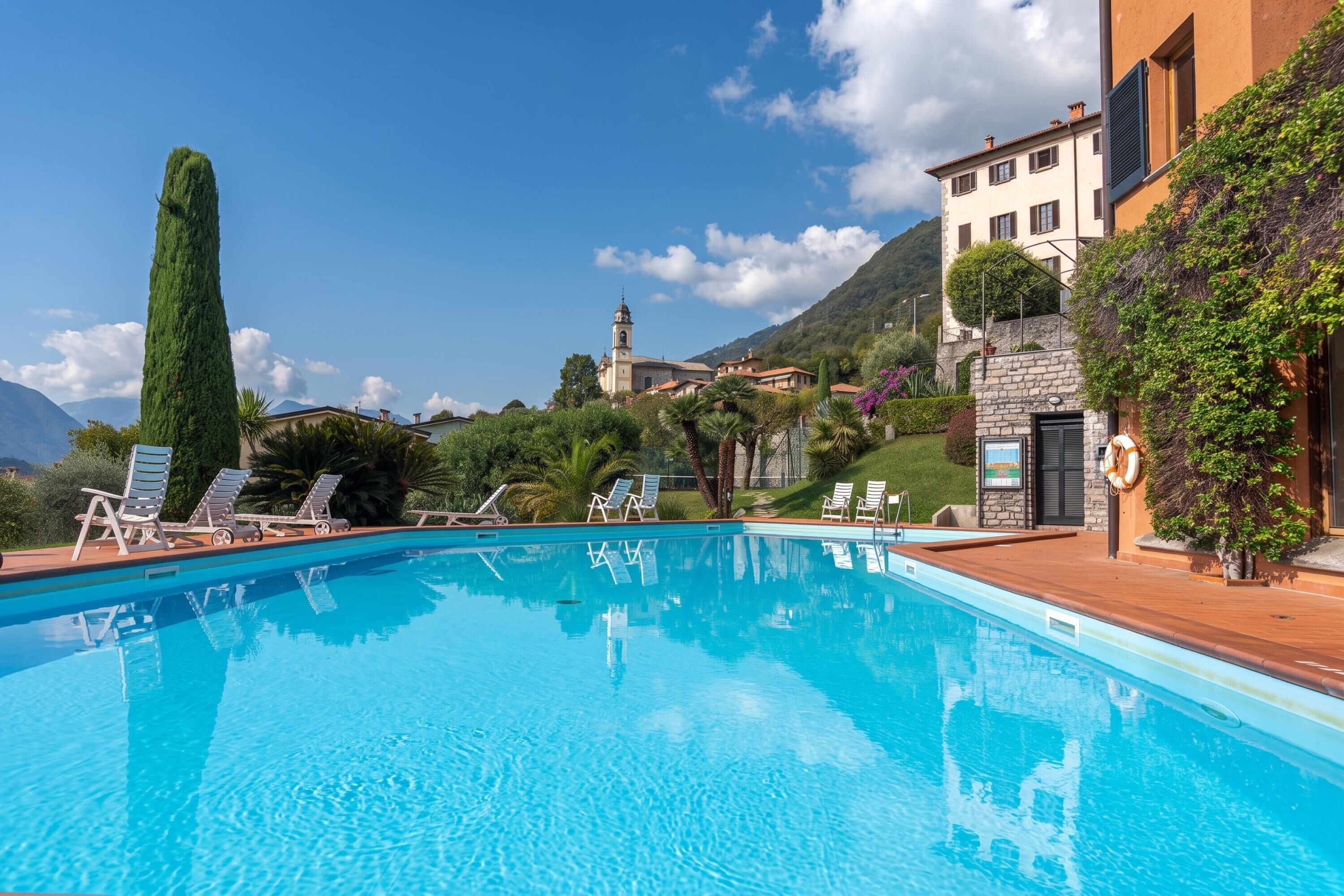 Family Apartment, 2 Bedrooms, Microwave (Brentano Giardino) | Pool | Seasonal outdoor pool