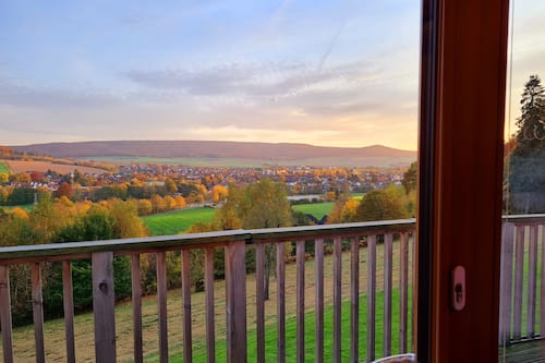 Casa sull'albero Comfort, accessibile ai disabili (Ahornhöhe) | Vista dalla camera