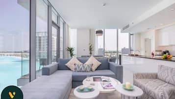 Apartemen Mewah | Area keluarga | Smart TV 65-inci dengan saluran TV kabel