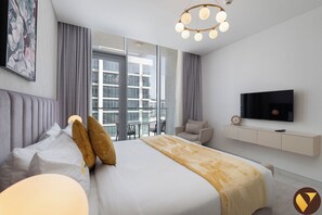 Luxe appartement | 4 slaapkamers, lakens van Egyptisch katoen, luxe beddengoed
