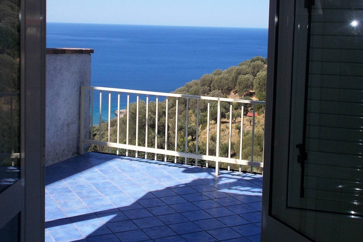 Basic-Apartment, 2 Schlafzimmer, Meerblick | Blick vom Balkon