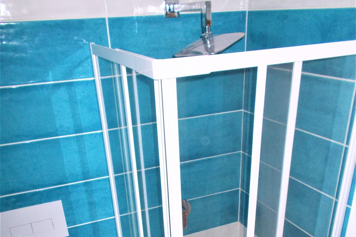 Basic-Studio, 1 Schlafzimmer, Meerblick | Badezimmer | Dusche, Regendusche, Bidet, Handtücher