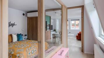 1 soveværelse, strygejern/strygebræt, weekendseng, Wi-Fi