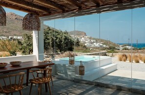 Dining - 2-bedrooms Cycladic Villa with sea view and mini-pool (Naxos)