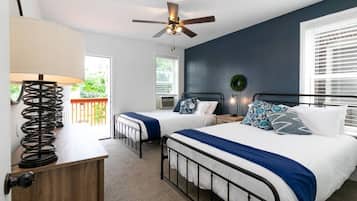 3 bedrooms, individually decorated, individually furnished, desk