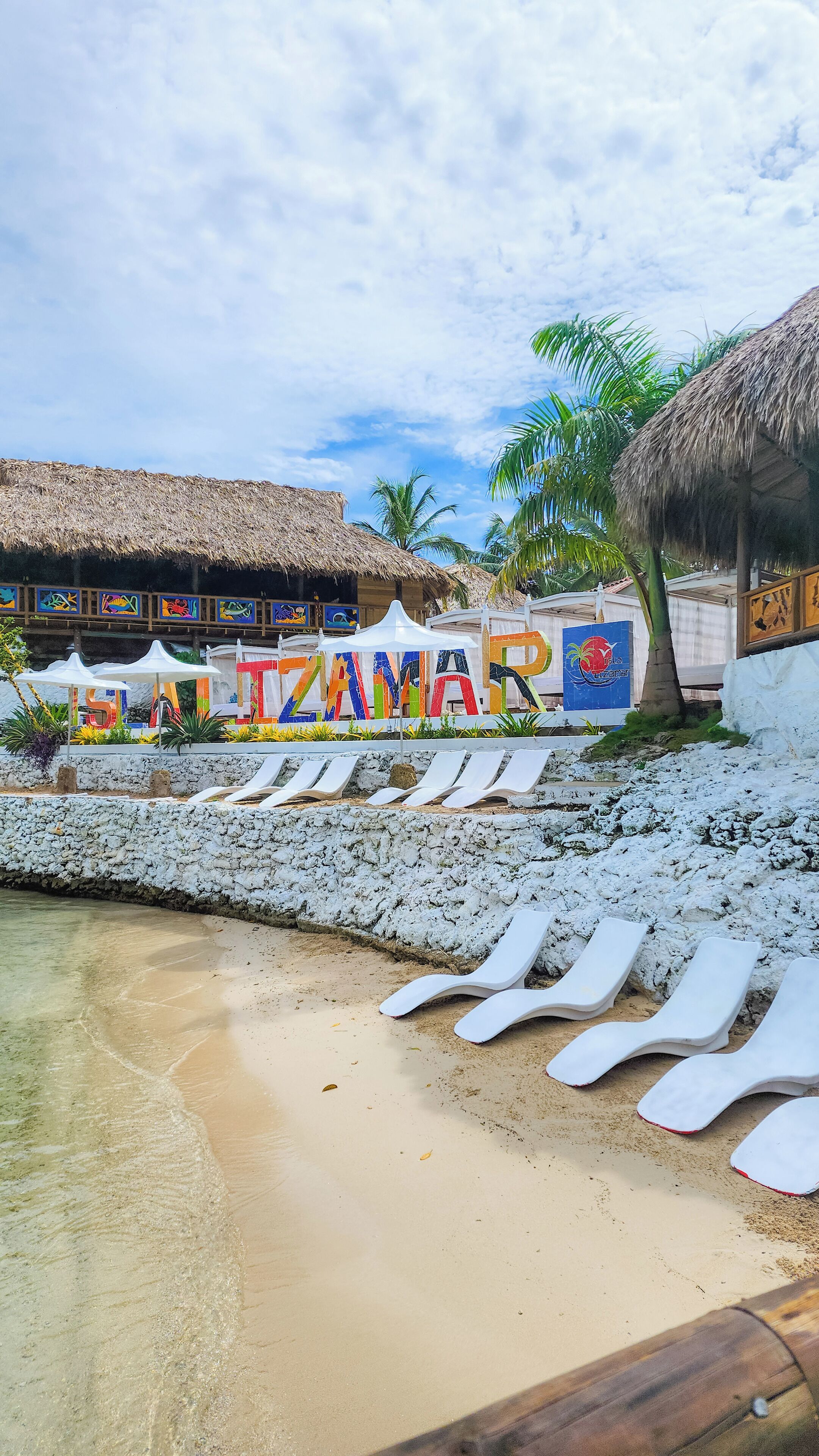 Private beach, white sand, sun-loungers, beach umbrellas