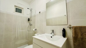 Shower, hair dryer