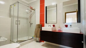Shower, hair dryer