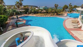 Indoor pool, outdoor pool