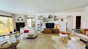 Fernseher, Kamin