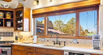 Walk to Canyon Rd | Mountain Views | Great Outdoor Space | 2 Masters