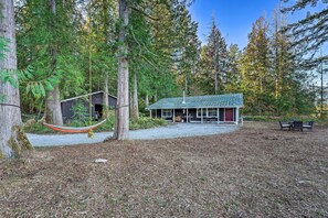 House (2 Bedrooms) | Interior - Dreamy Riverside Cabin With Fireplace & Grill (Concrete)