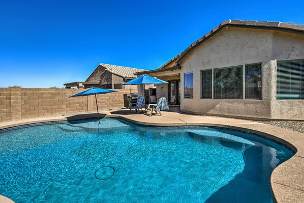 House (3 Bedrooms) | Front of property - Retreat w/ Spacious Patio & Superstition Mtn Views (Gold Canyon)
