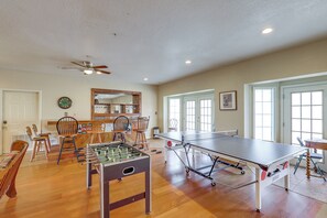 House (Multiple Bedrooms) | Interior - Fire Pit & Game Room: Marshall Getaway w/ Views! (Marshall)