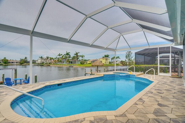 House (3 Bedrooms) | Front of property - Canal-view Oasis w/ Grill in Cape Coral! (Cape Coral)