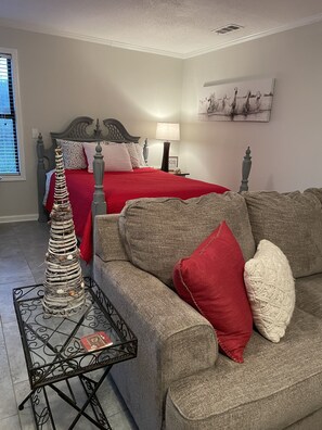 1 bedroom, iron/ironing board, travel crib, free WiFi