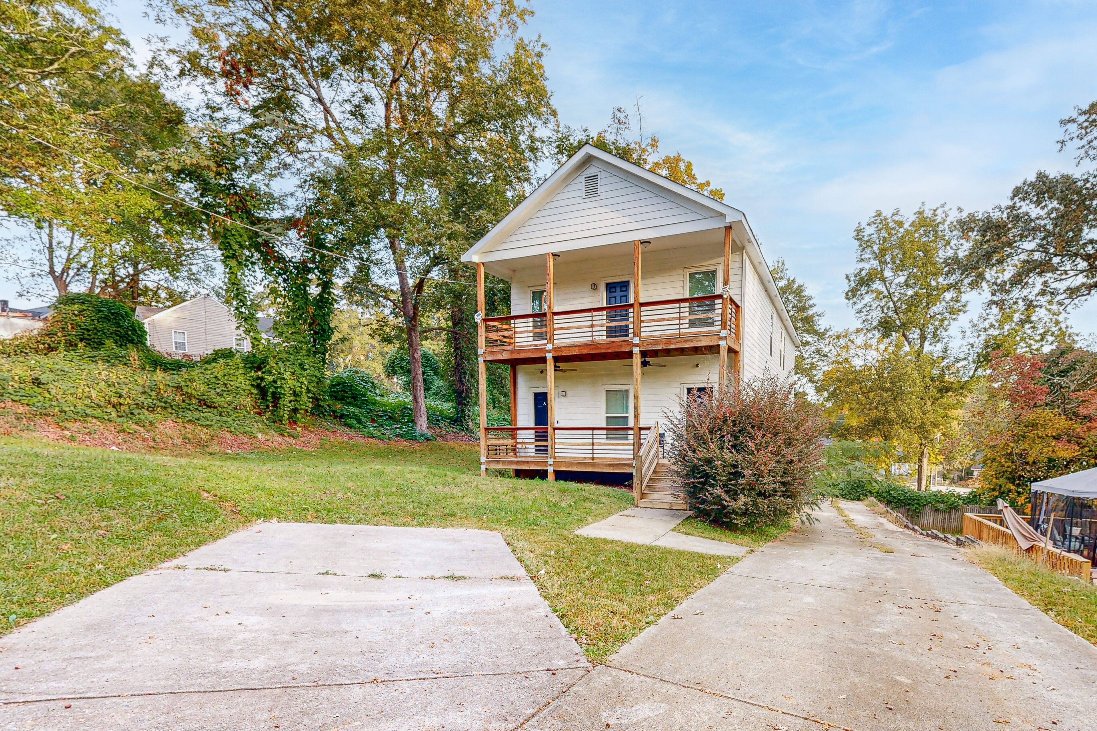 Newly-updated, two-story retreat with kitchens, central AC, & washer/dryers