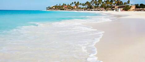 Sun loungers, beach towels