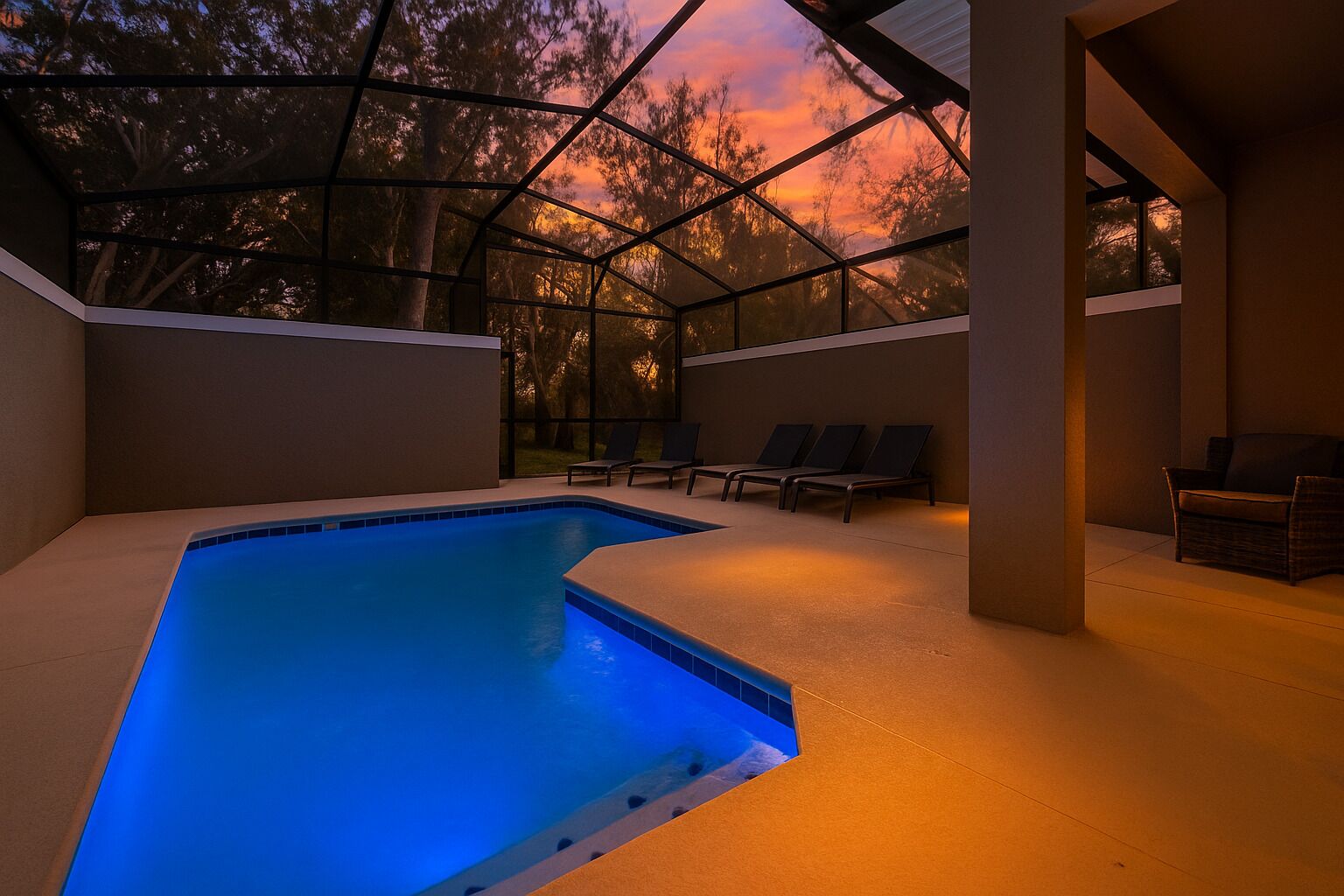 Udendørs pool, opvarmet pool