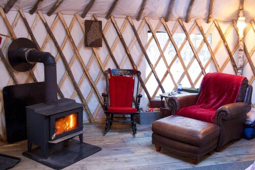 Rufus III Yurt on the river