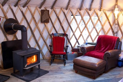 Rufus III Yurt on the river