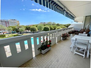 公寓, 1 間臥室, 陽台, 泳池景觀 | 陽台