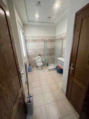 Towels, soap, toilet paper