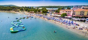 Vlak bij het strand