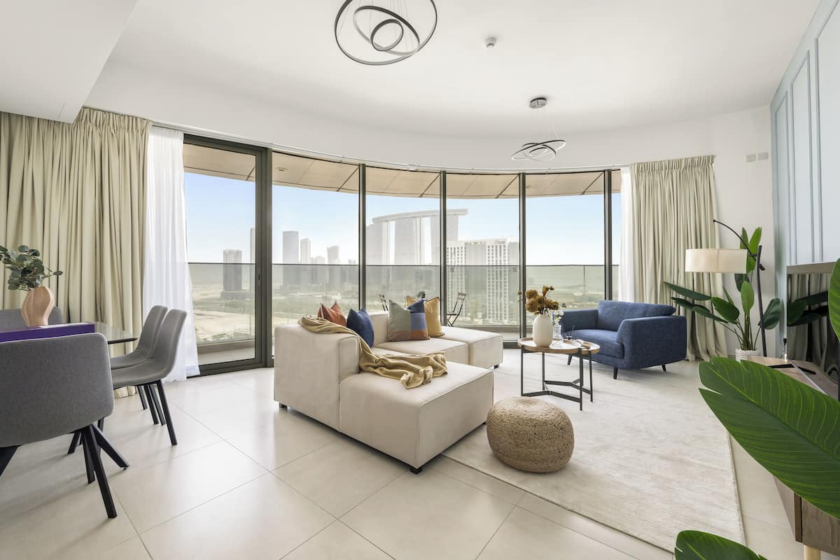 Apartament exclusiu | Sala d'estar | Televisor intel·ligent de 50 polzades amb canals digitals