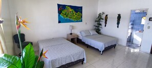 1 slaapkamer, een bureau, een strijkplank/strijkijzer, gratis wifi