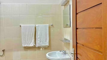 Towels, soap, toilet paper