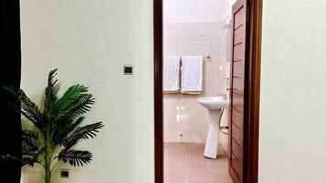 Towels, soap, toilet paper