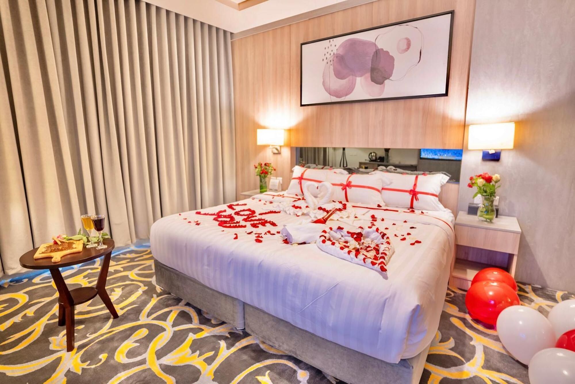 Separate bathtub and shower, bathrobes, slippers, towels