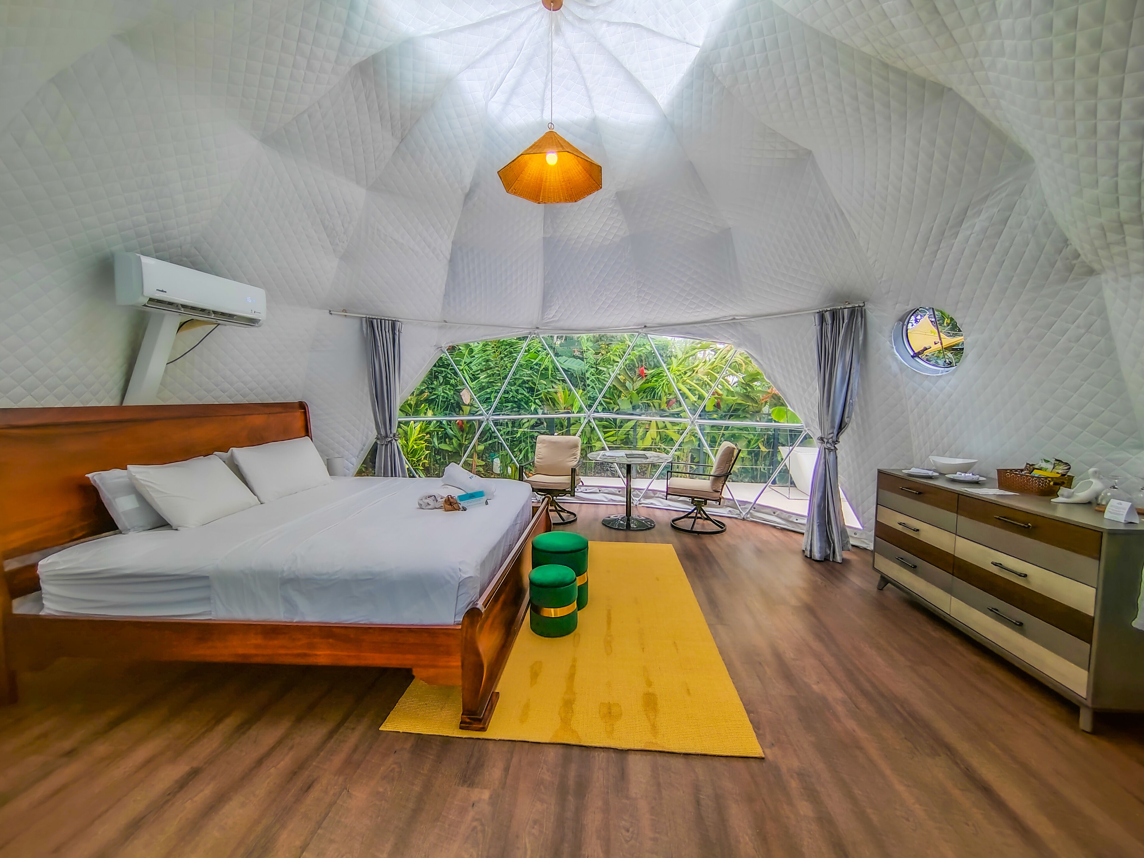 Glamping Suite With Firepit | 1 bedroom, premium bedding, memory-foam beds, minibar